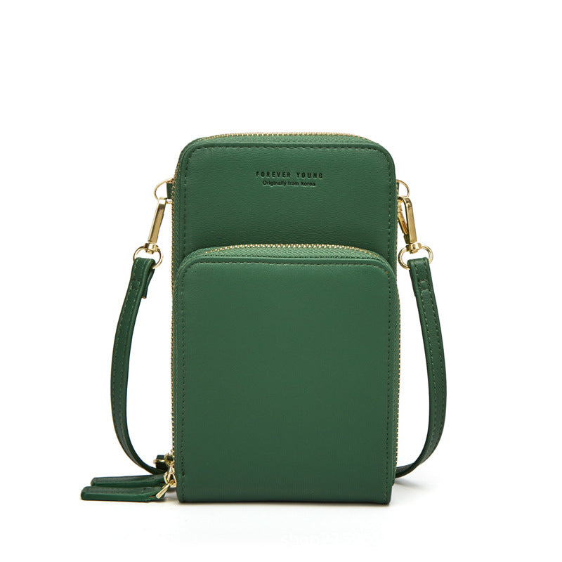 Korean style olid color multi-function mobile phone bag