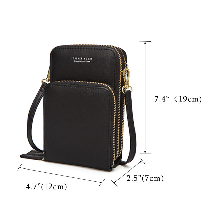 Korean style olid color multi-function mobile phone bag