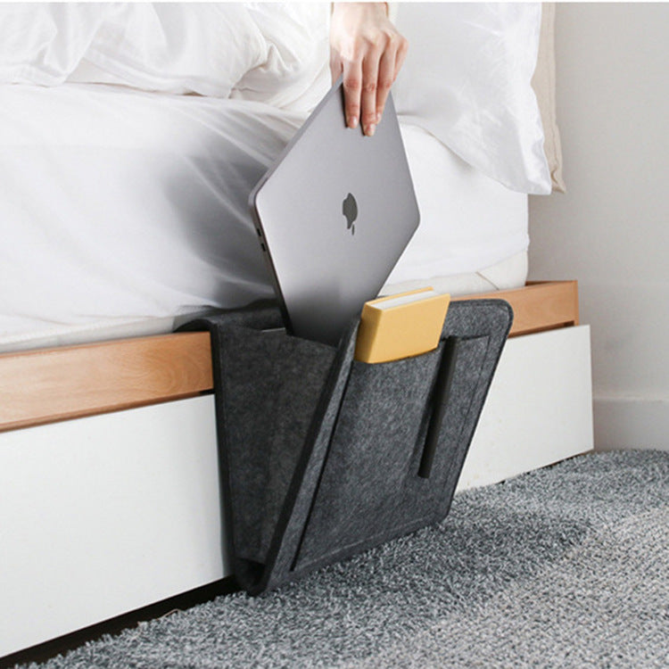 Anti-slip Bedside Bag Bed Sofa Side Hanging Couch Storage