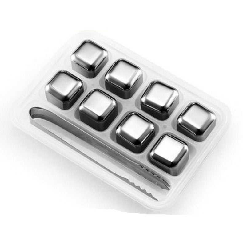 Stainless steel ice cube