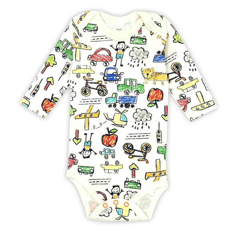 Cute Cartoon Print Baby Clothes ( 0-24 Months)