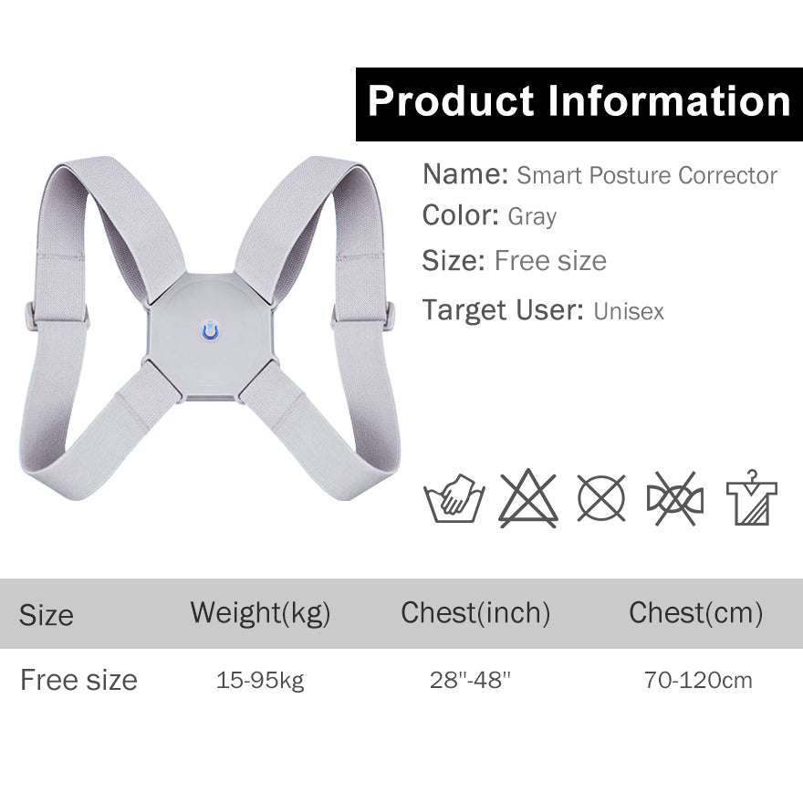 Adjustable Smart Back Posture Corrector (Adult)