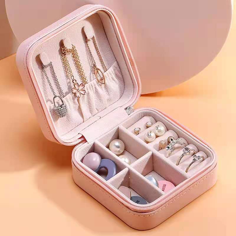 Elegant Travel Jewelry Box (Zipper)