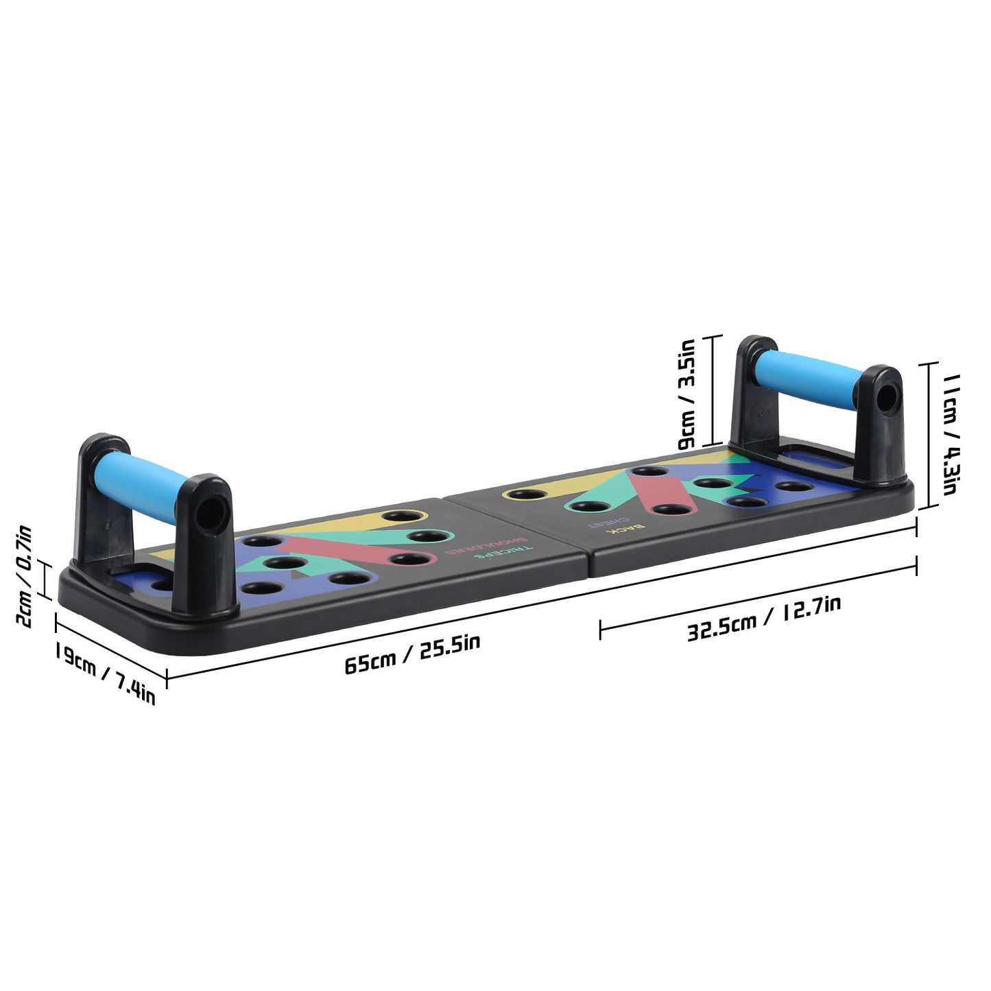 Foldable multi-functional push-up board