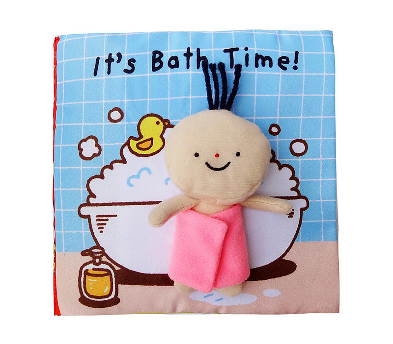 Early childhood education baby cloth book (Bath / Toilet / Home Alone)