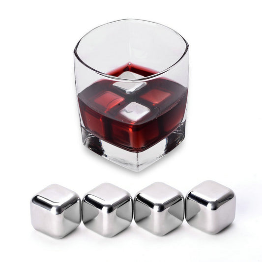 Stainless steel ice cube