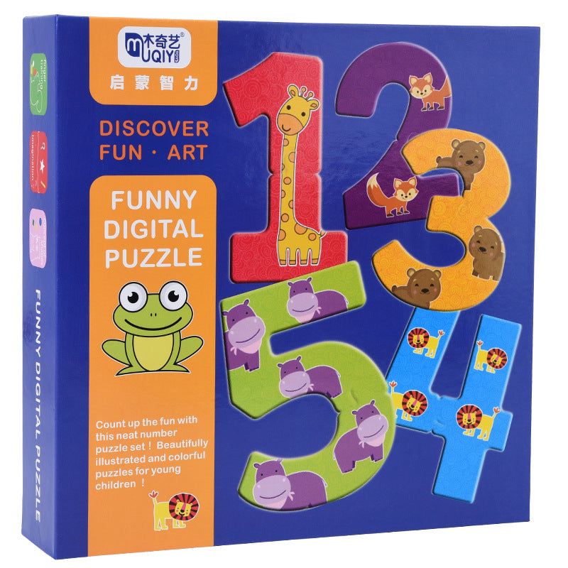 Numbers and Letters cognitive card puzzle