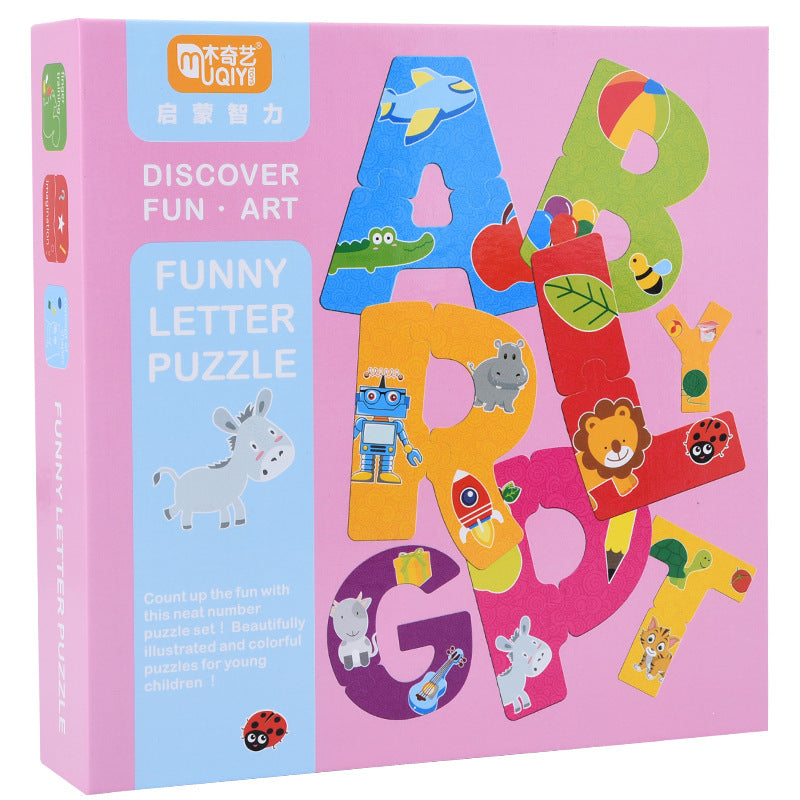 Numbers and Letters cognitive card puzzle