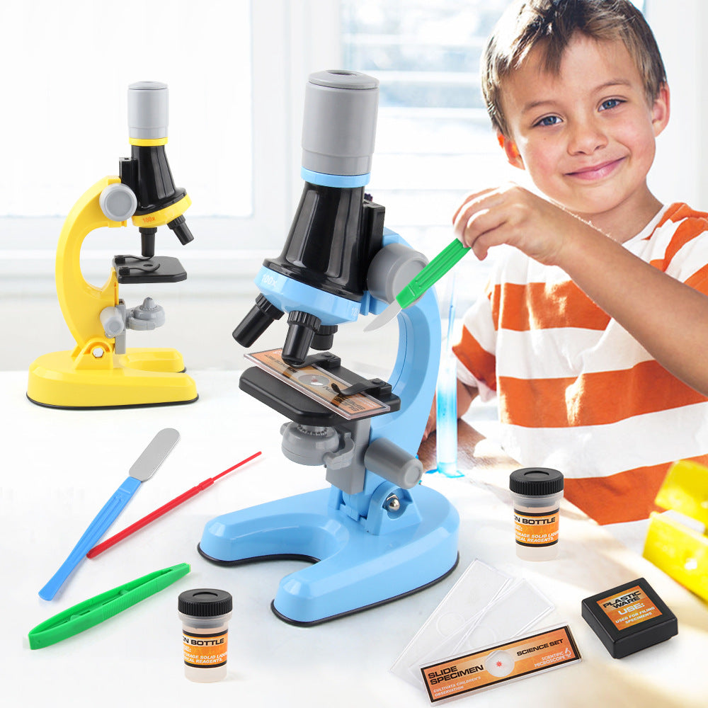 Microscope Biological Science Experiment Equipment Toy Set