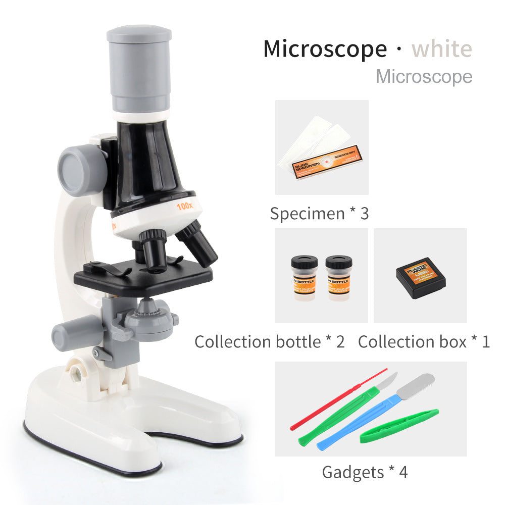 Microscope Biological Science Experiment Equipment Toy Set