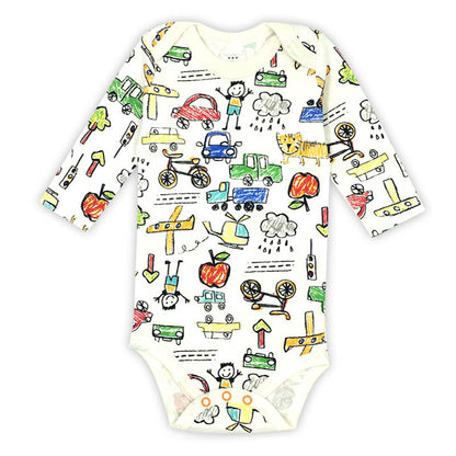 Cute Cartoon Print Baby Clothes ( 0-24 Months)