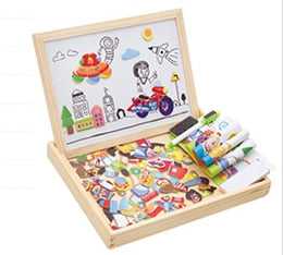 3D magnetic puzzle + drawing board