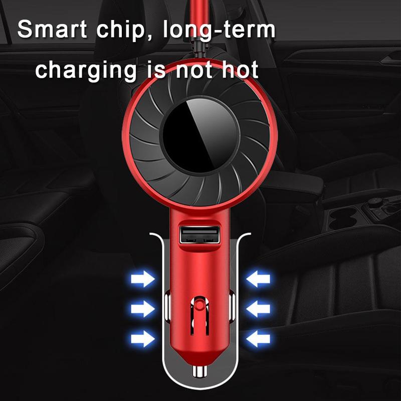 (Car) Three-in-One Data Cable Fast Charger