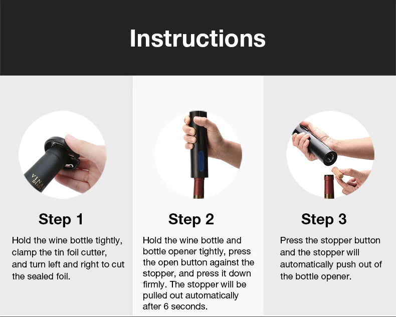 Wine Electric Wine Corkscrew set