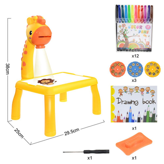 Kids Projector Drawing Table Painting Board Desk