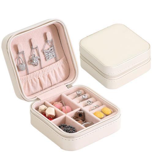 Elegant Travel Jewelry Box (Zipper)