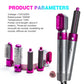 Multifunctional 5-in-1 hot air comb (curler /  straight / dryer)